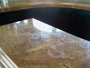 Etched Marble before Restoration